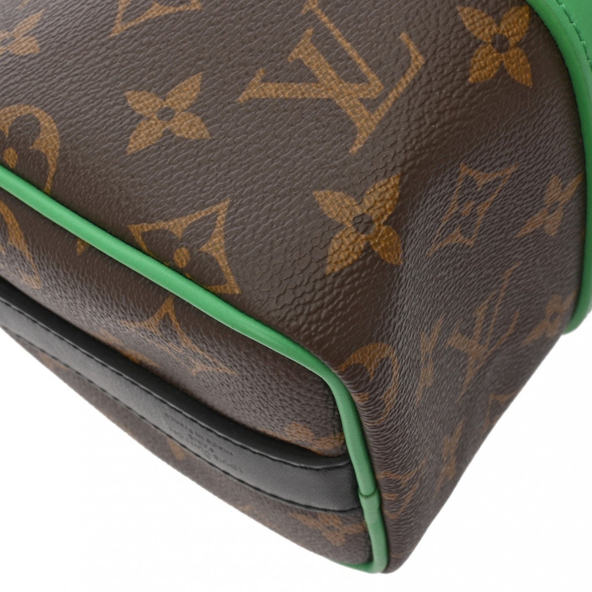 LOUIS VUITTON Louis Vuitton Macassar Keepall Bandouliere 25 Green M46249 Men's Monogram Canvas Handbag