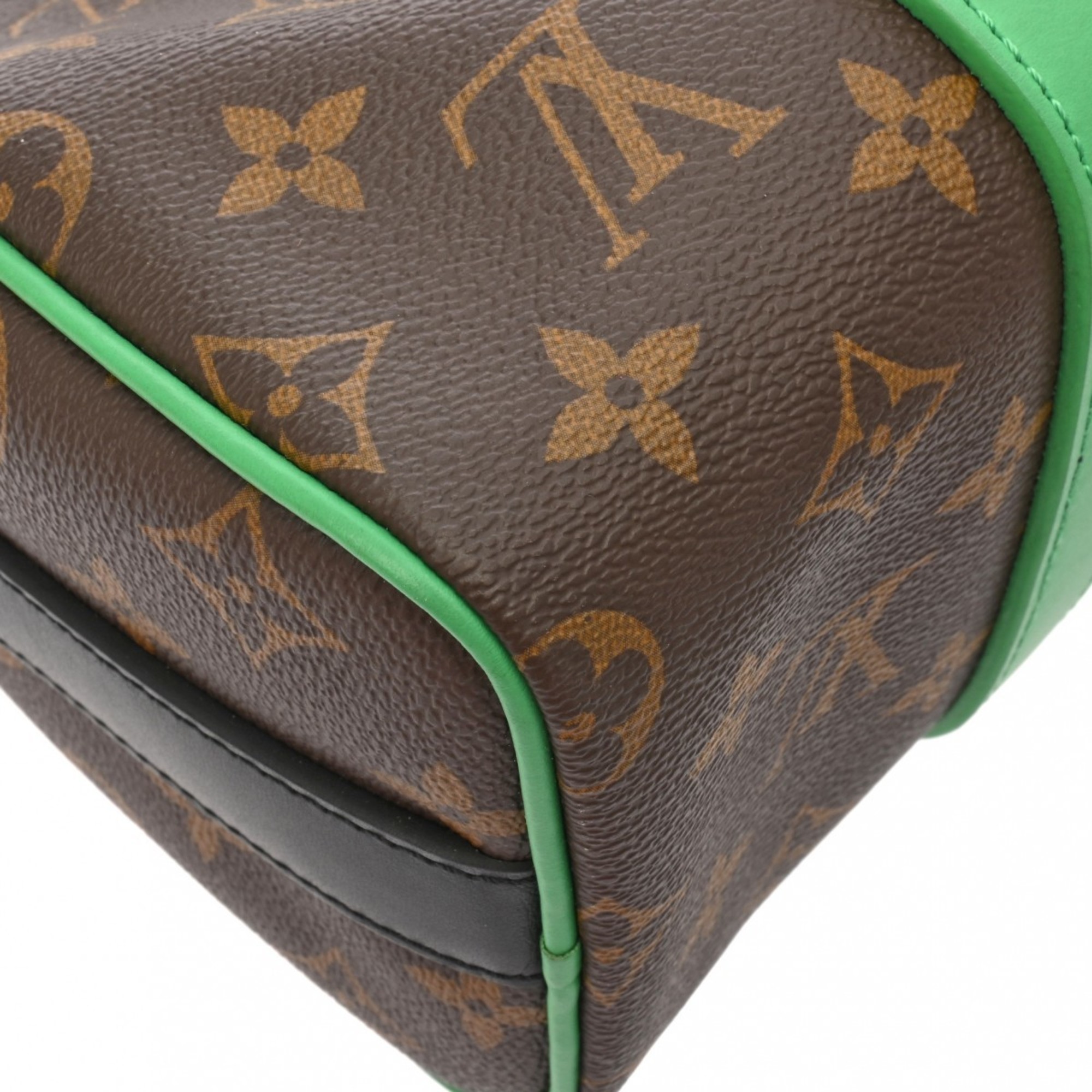 LOUIS VUITTON Louis Vuitton Macassar Keepall Bandouliere 25 Green M46249 Men's Monogram Canvas Handbag