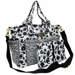 Marc by Marc Jacobs MARC BY JACOBS Bag Mother's Nylon Black M0004523 Flower Stitch Handbag Tote Shoulder MJ TT-13513