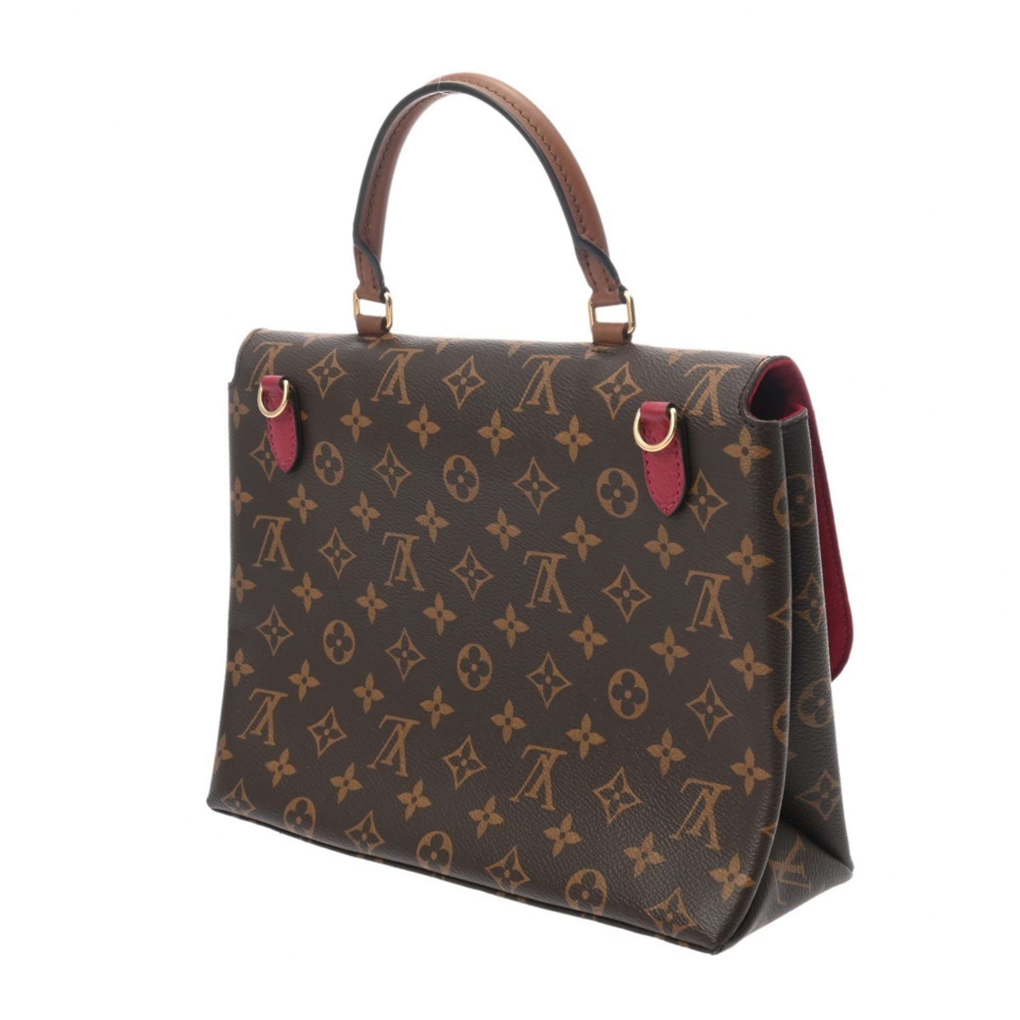 LOUIS VUITTON Louis Vuitton Monogram Marignan Fuchsia Model Unknown Women's Canvas Handbag