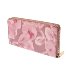 LOUIS VUITTON Louis Vuitton Vernis Ikat Flower Zippy Wallet Rose Velours M90020 Women's Monogram Long