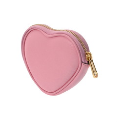 GUCCI Gucci Bananya Heart Shape Pink 701062 Women's Leather Coin Case