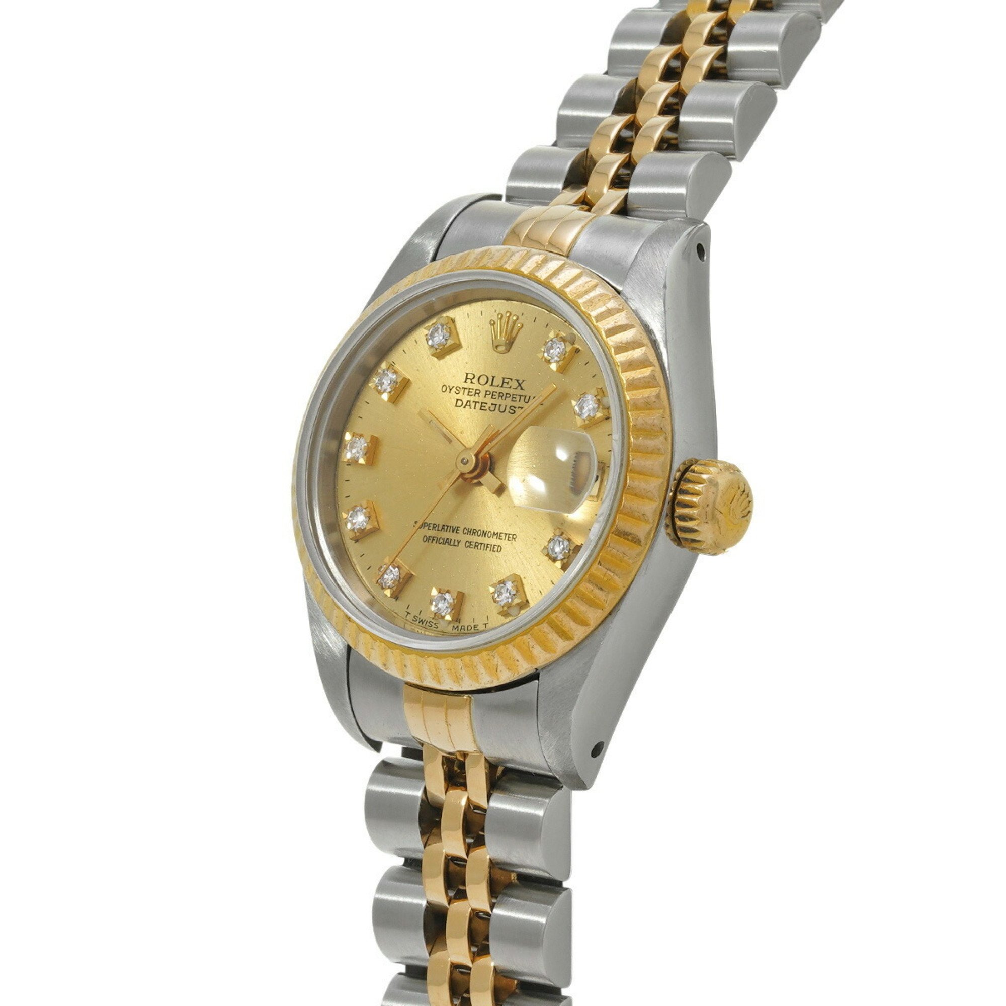 ROLEX Rolex Datejust 10P Diamond 69173G Ladies Watch Automatic