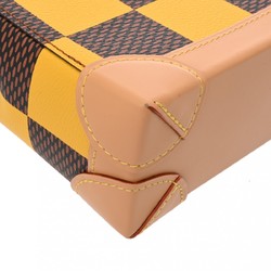 LOUIS VUITTON Damier Pop Nano Steamer Shoulder Yellow N40536 Women's Canvas Handbag