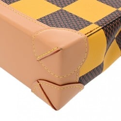 LOUIS VUITTON Damier Pop Nano Steamer Shoulder Yellow N40536 Women's Canvas Handbag