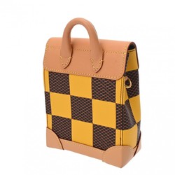 LOUIS VUITTON Damier Pop Nano Steamer Shoulder Yellow N40536 Women's Canvas Handbag