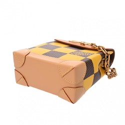 LOUIS VUITTON Damier Pop Nano Steamer Shoulder Yellow N40536 Women's Canvas Handbag