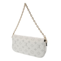 LOUIS VUITTON Louis Vuitton Wallet on Chain Ivy White M11299 Women's Leather