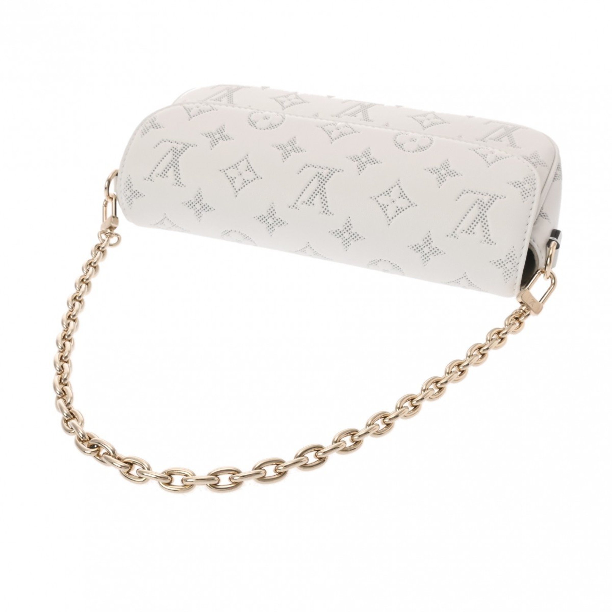 LOUIS VUITTON Louis Vuitton Wallet on Chain Ivy White M11299 Women's Leather