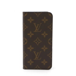 LOUIS VUITTON Louis Vuitton Monogram iPhoneXS MAX iPhone XS Folio Smartphone Case Mobile Cover Maroon Brown M67480