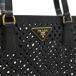 PRADA Prada Punching Tote Bag Shoulder NERO Black