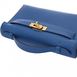 HERMES Pochette Kelly Blue France Z Stamp (around 2021) Women's Swift Handbag