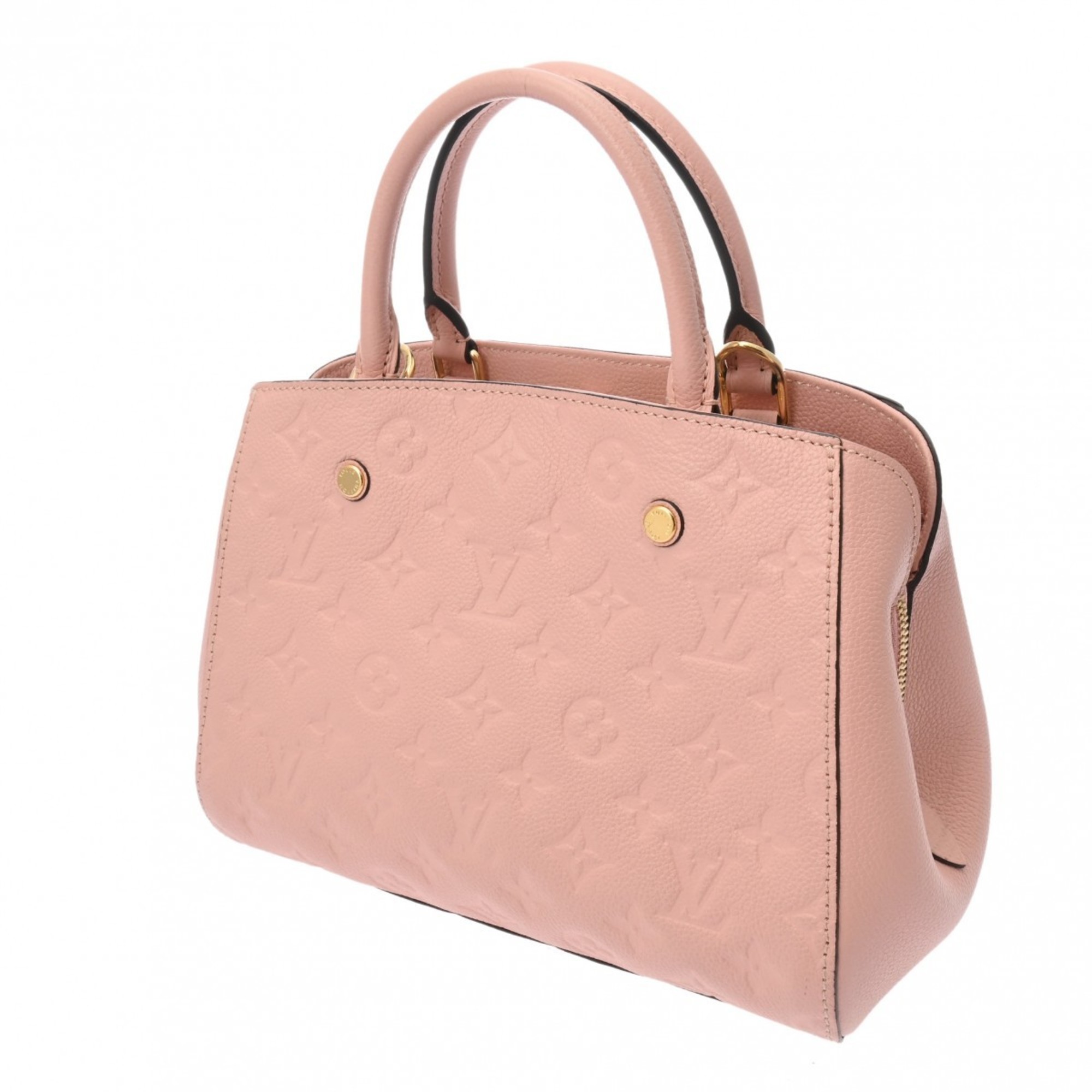 LOUIS VUITTON Louis Vuitton Monogram Empreinte Montaigne BB Rose Poudre M44123 Women's Leather Handbag