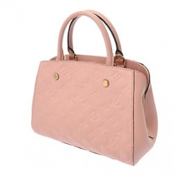 LOUIS VUITTON Louis Vuitton Monogram Empreinte Montaigne BB Rose Poudre M44123 Women's Leather Handbag