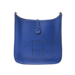 HERMES Evelyn 3 Blue Electric O Stamp (around 2011) Unisex Taurillon Clemence Shoulder Bag