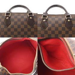 LOUIS VUITTON Damier Speedy 30 Brown N41531 Unisex Canvas Handbag