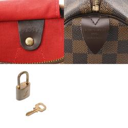 LOUIS VUITTON Damier Speedy 30 Brown N41531 Unisex Canvas Handbag