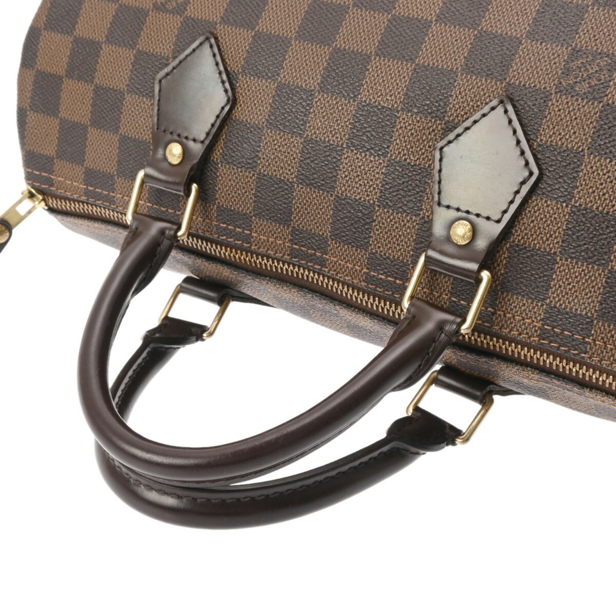 LOUIS VUITTON Damier Speedy 30 Brown N41531 Unisex Canvas Handbag