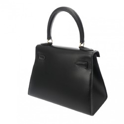 HERMES Kelly Outer Stitching Black ○Z Stamp (circa 1996) Women's Box Calf Bag