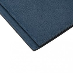 HERMES Agenda PM Deep Blue D Stamp (around 2019) Unisex Chevre Notebook Cover