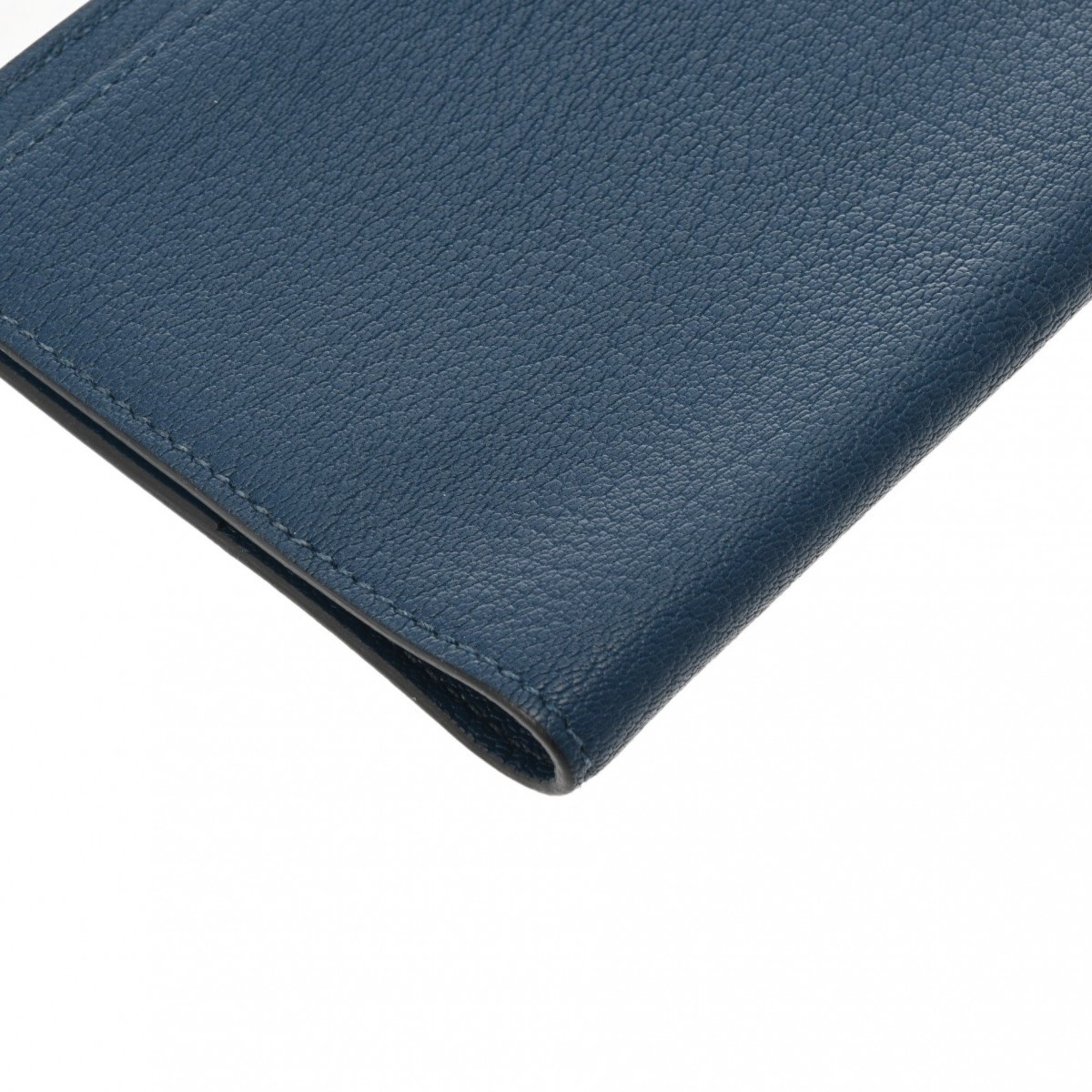 HERMES Agenda PM Deep Blue D Stamp (around 2019) Unisex Chevre Notebook Cover