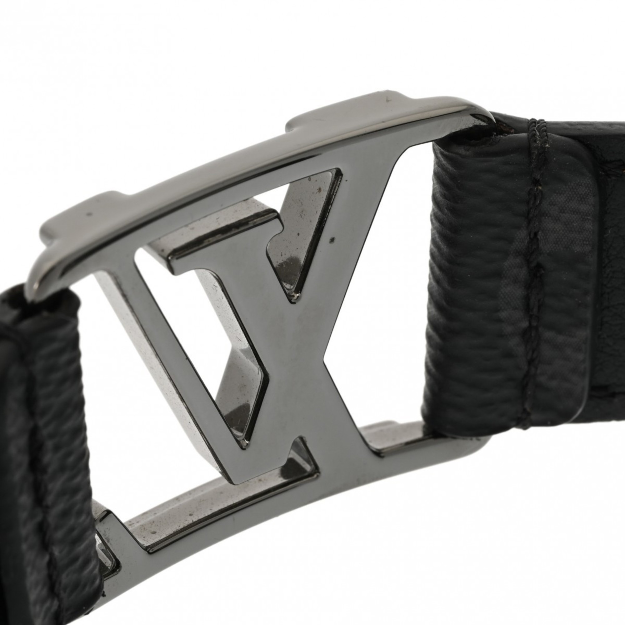 LOUIS VUITTON Louis Vuitton Monogram Eclipse Hockenheim Size 19 Black/Grey M8151E Men's Canvas Bracelet