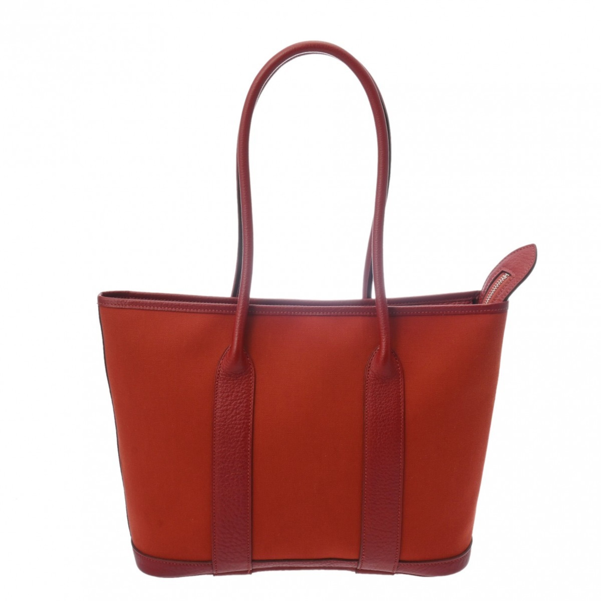 HERMES Garden Zip PM Rouge Garance □M stamp (around 2009) Unisex Toile Officier Negonda Handbag