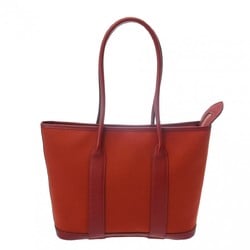 HERMES Garden Zip PM Rouge Garance □M stamp (around 2009) Unisex Toile Officier Negonda Handbag