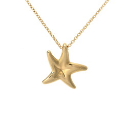 TIFFANY&Co. Tiffany Starfish Pavé Diamond Women's K18 Yellow Gold Necklace