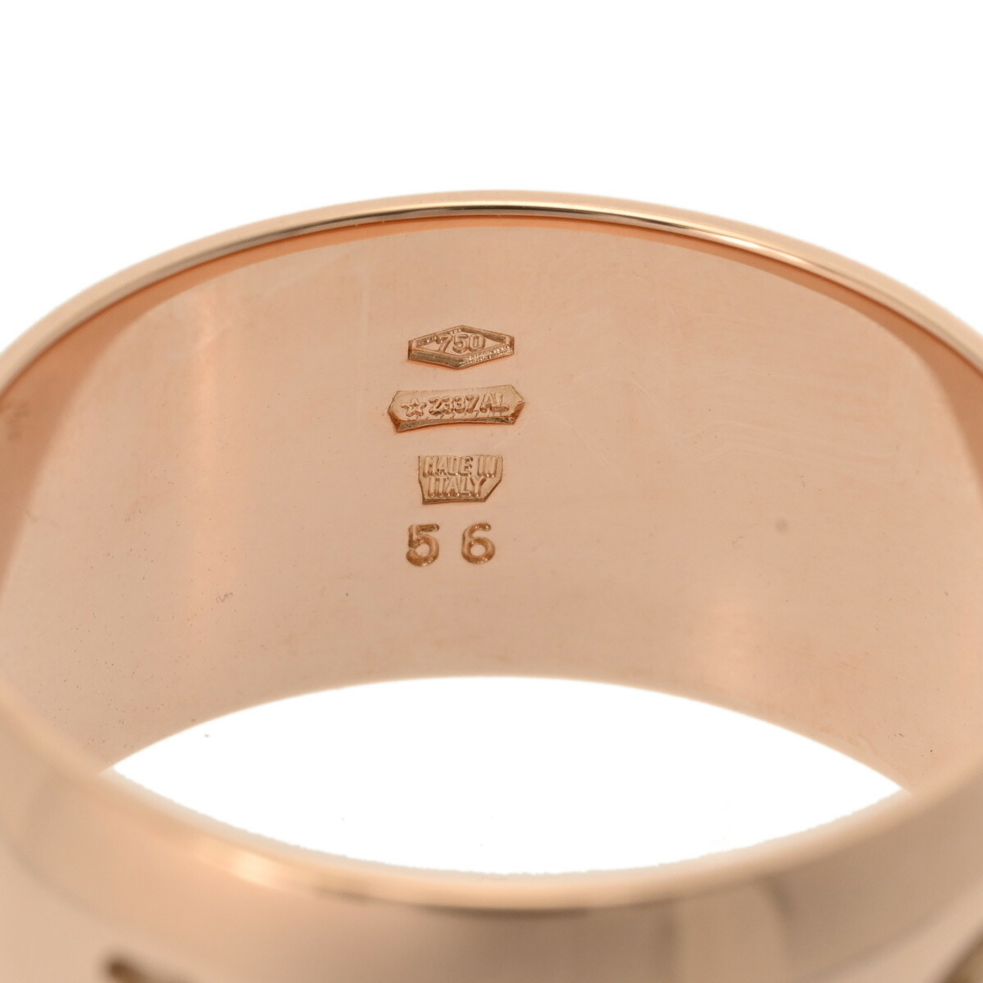 BVLGARI Bvlgari Mono Ring #56 Size 15 Unisex K18 Pink Gold