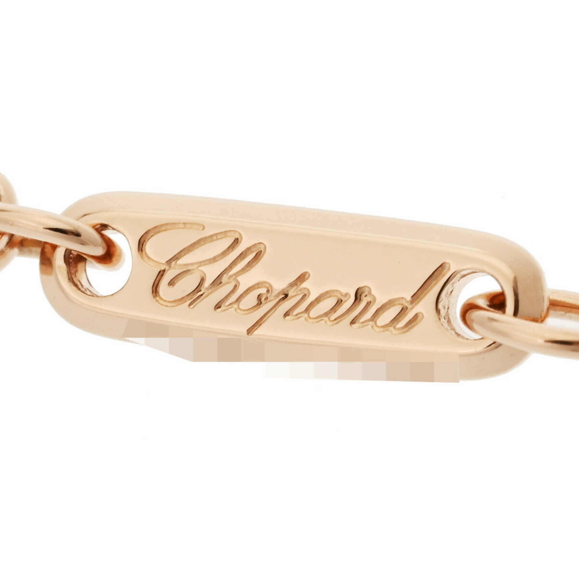 CHOPARD Chopard Rihanna Collaboration Diamond Gold/Green Women's K18 Pink Gold Ceramic Necklace