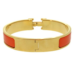 Hermes Click-Clack PM Orange F Stamped Bangle 0715 HERMES