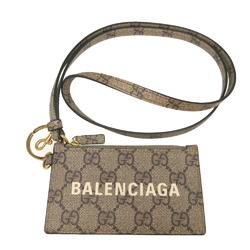 Balenciaga Gucci 681706 The Hacker Project Strap GG Supreme Beige Fragment Case Card 1184BALENCIAGA GUCCI