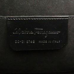 Salvatore Ferragamo Gancini DO-21 9746 Carbon Black Handbag 0370Salvatore