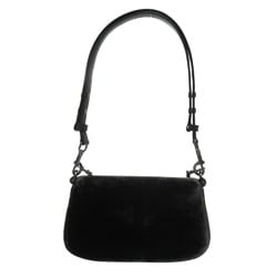 Tory Burch Velour Black 2way Shoulder Bag 0937Tory