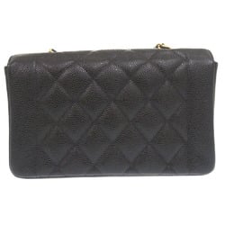 Chanel Diana 22 Caviar Skin Shoulder Bag Black Matelasse 0385CHANEL