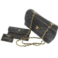 Chanel Flap Matelasse Shoulder Bag Lambskin Black 1328CHANEL