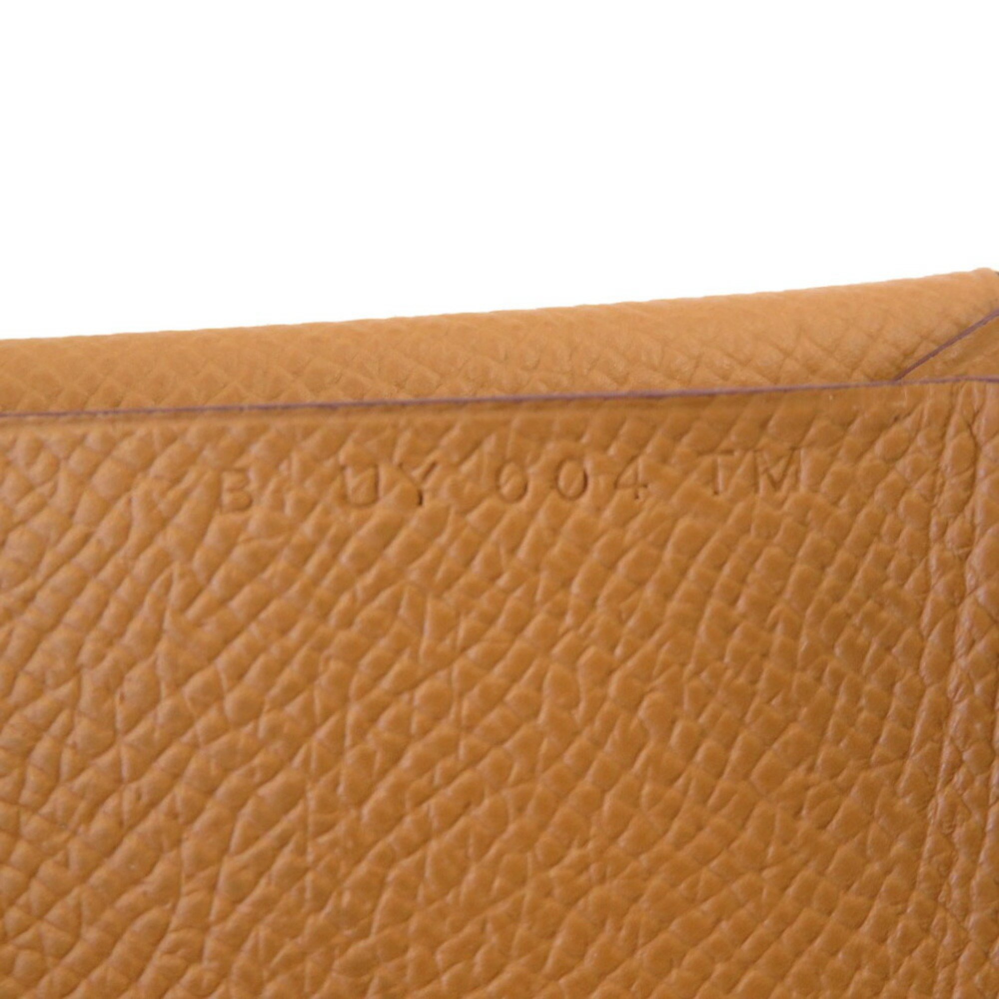 Hermes Calviduo B stamp (made in 2023) Epsom leather Sesame coin case wallet brown 0301HERMES