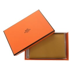 Hermes Calviduo B stamp (made in 2023) Epsom leather Sesame coin case wallet brown 0301HERMES