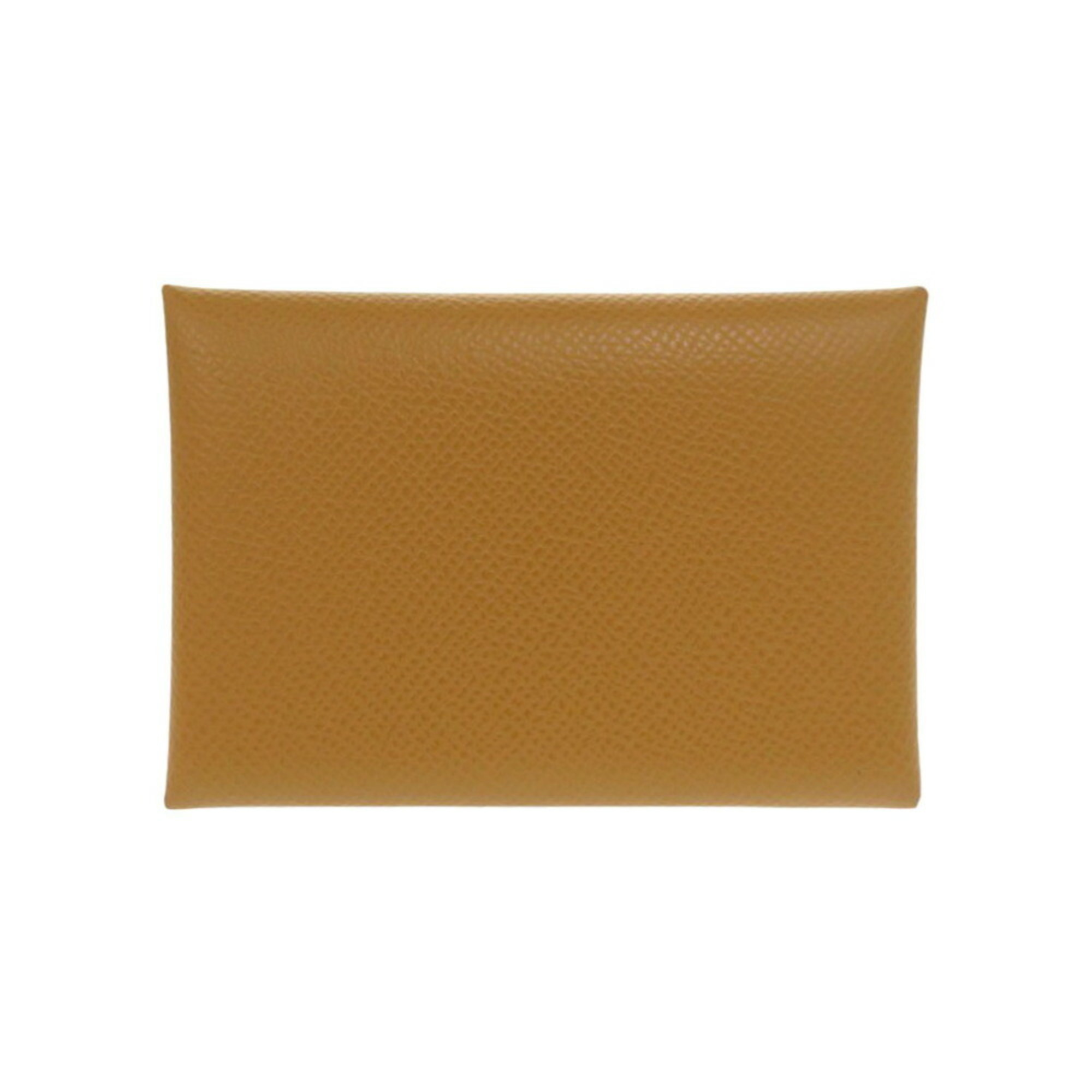 Hermes Calviduo B stamp (made in 2023) Epsom leather Sesame coin case wallet brown 0301HERMES