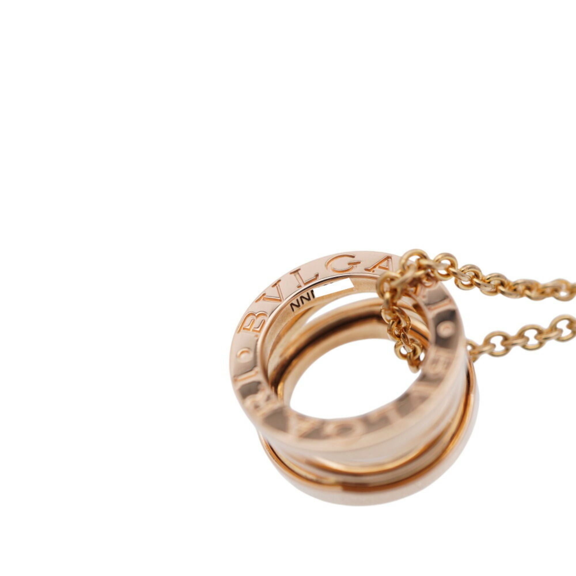 BVLGARI B-ZERO1 Design Legend K18PG Necklace 750 Pink Gold B-Zero One 0057BVLGARI