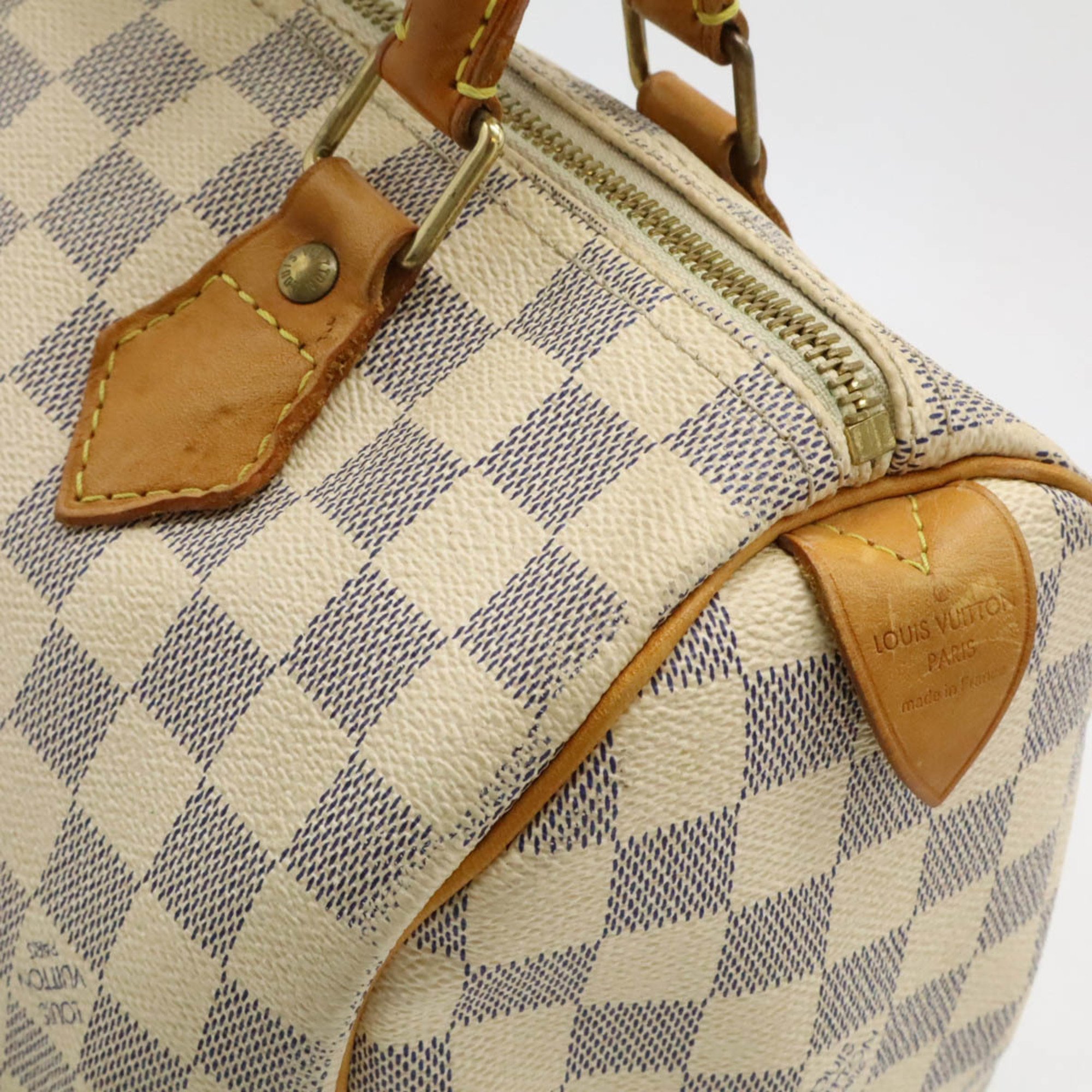 LOUIS VUITTON Damier Azur Speedy 25 Handbag Boston Bag N41534