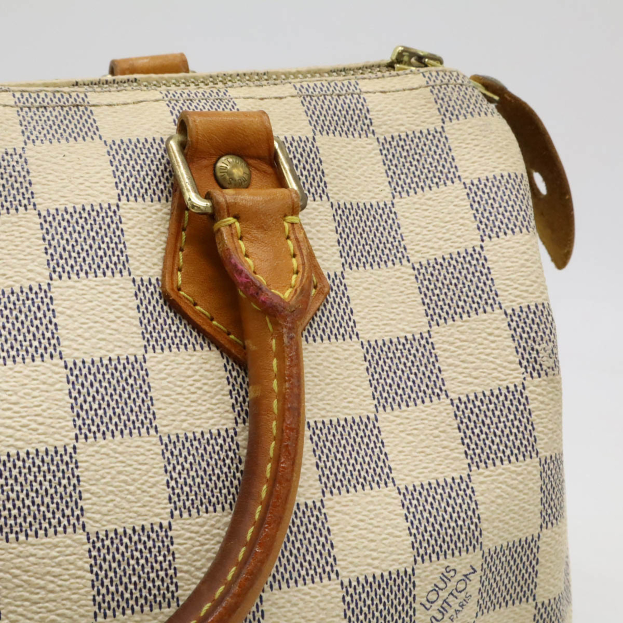 LOUIS VUITTON Damier Azur Speedy 25 Handbag Boston Bag N41534