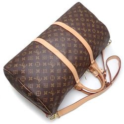 LOUIS VUITTON Louis Vuitton Monogram Keepall Bandouliere 50 M41416 Boston Bag Brown 351754