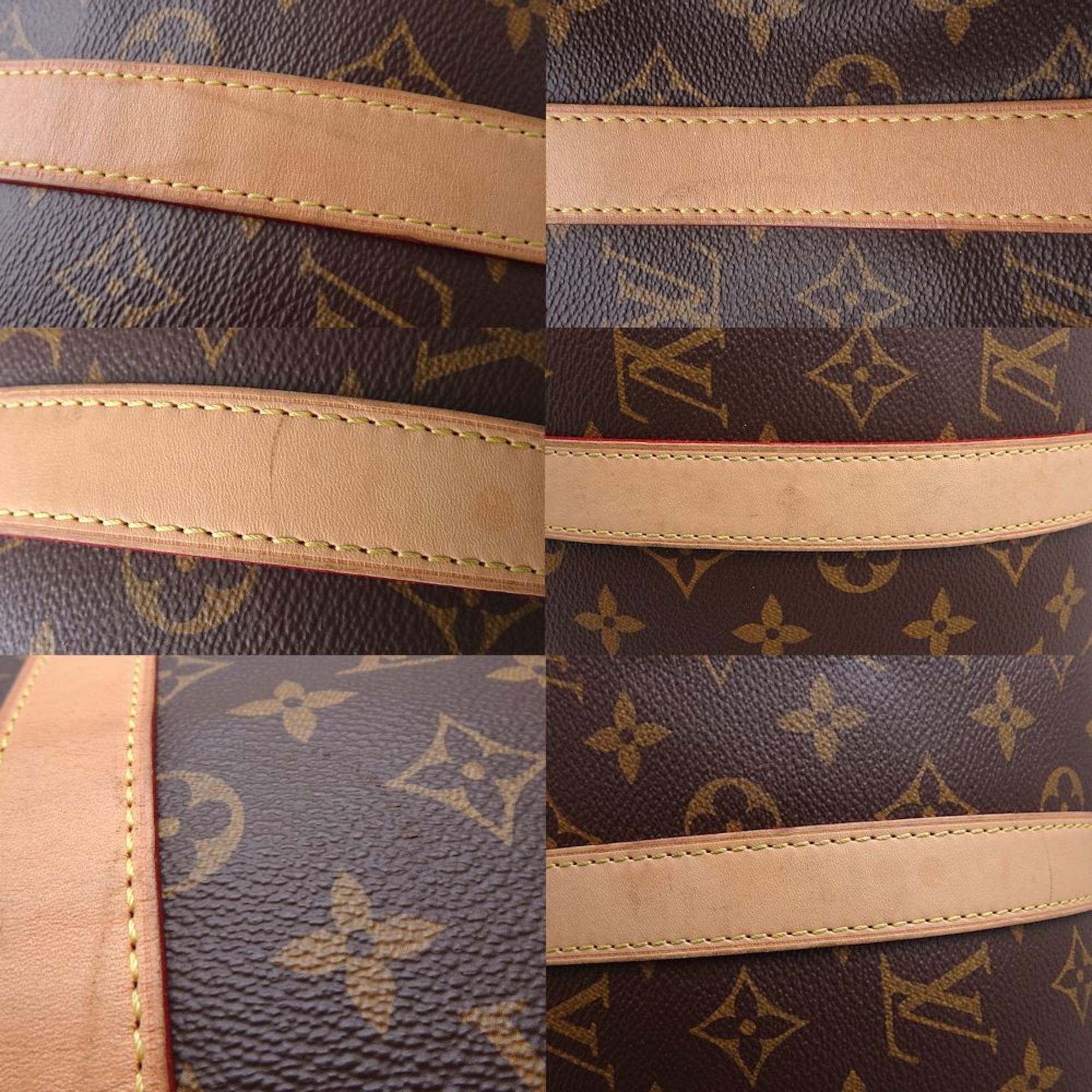 LOUIS VUITTON Louis Vuitton Monogram Keepall Bandouliere 50 M41416 Boston Bag Brown 351754