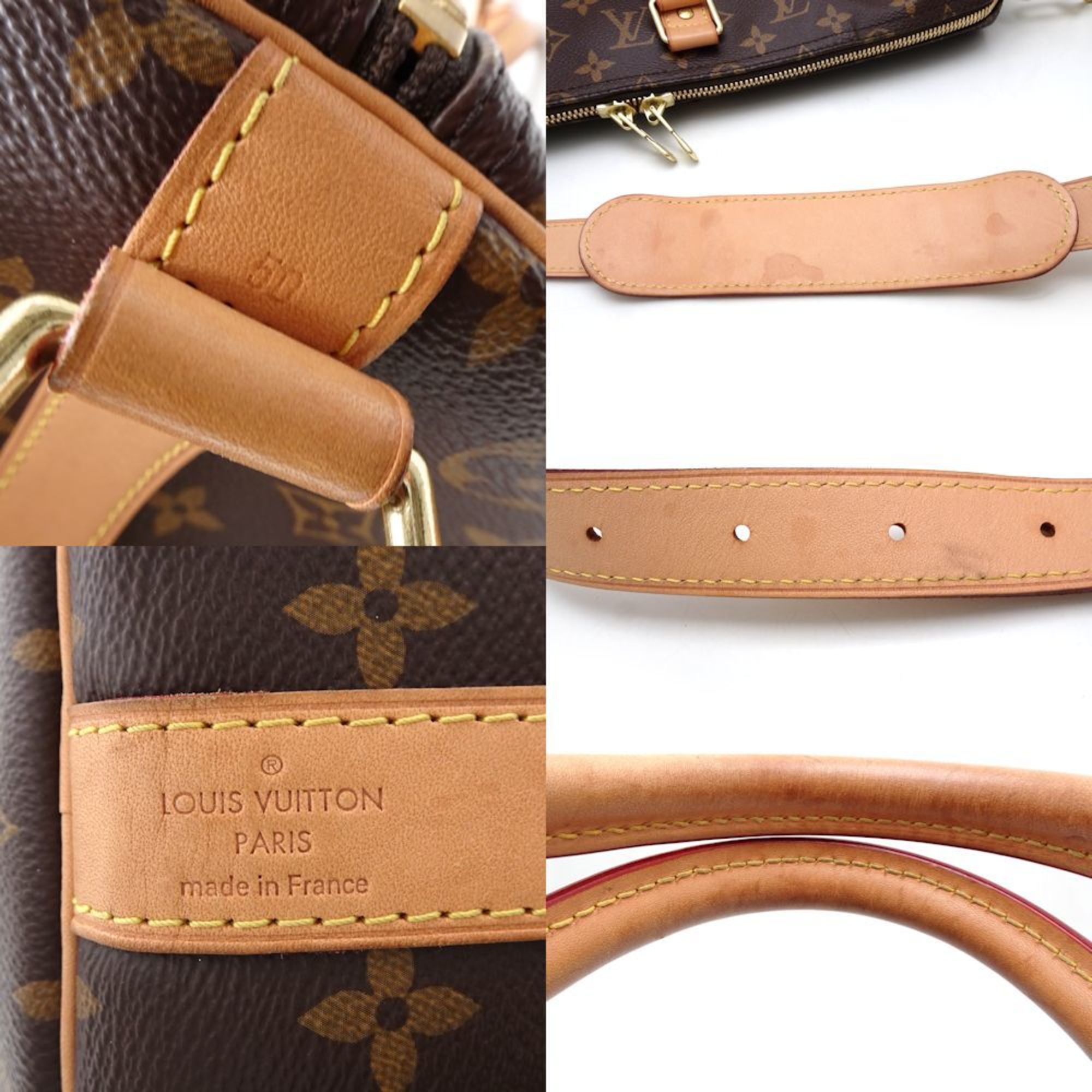 LOUIS VUITTON Louis Vuitton Monogram Keepall Bandouliere 50 M41416 Boston Bag Brown 351754