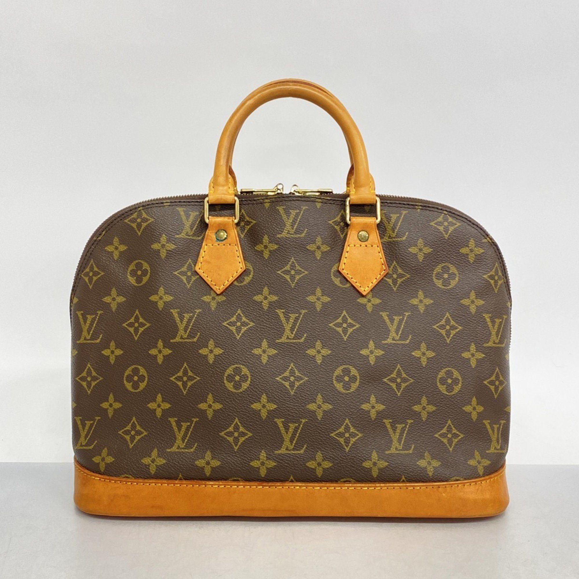 Louis Vuitton Handbag Monogram Alma MM M40878 Brown Ladies