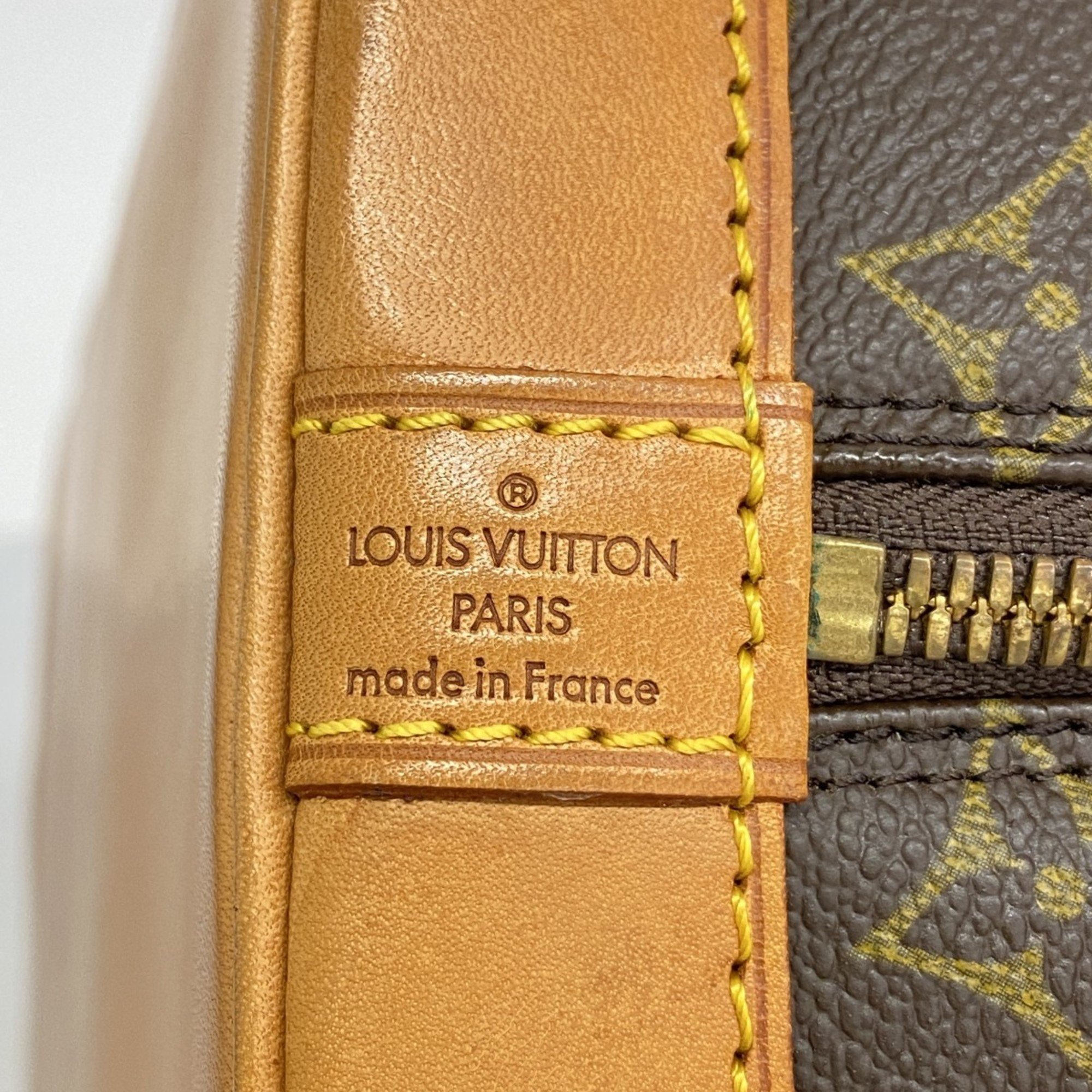 Louis Vuitton Handbag Monogram Alma MM M40878 Brown Ladies