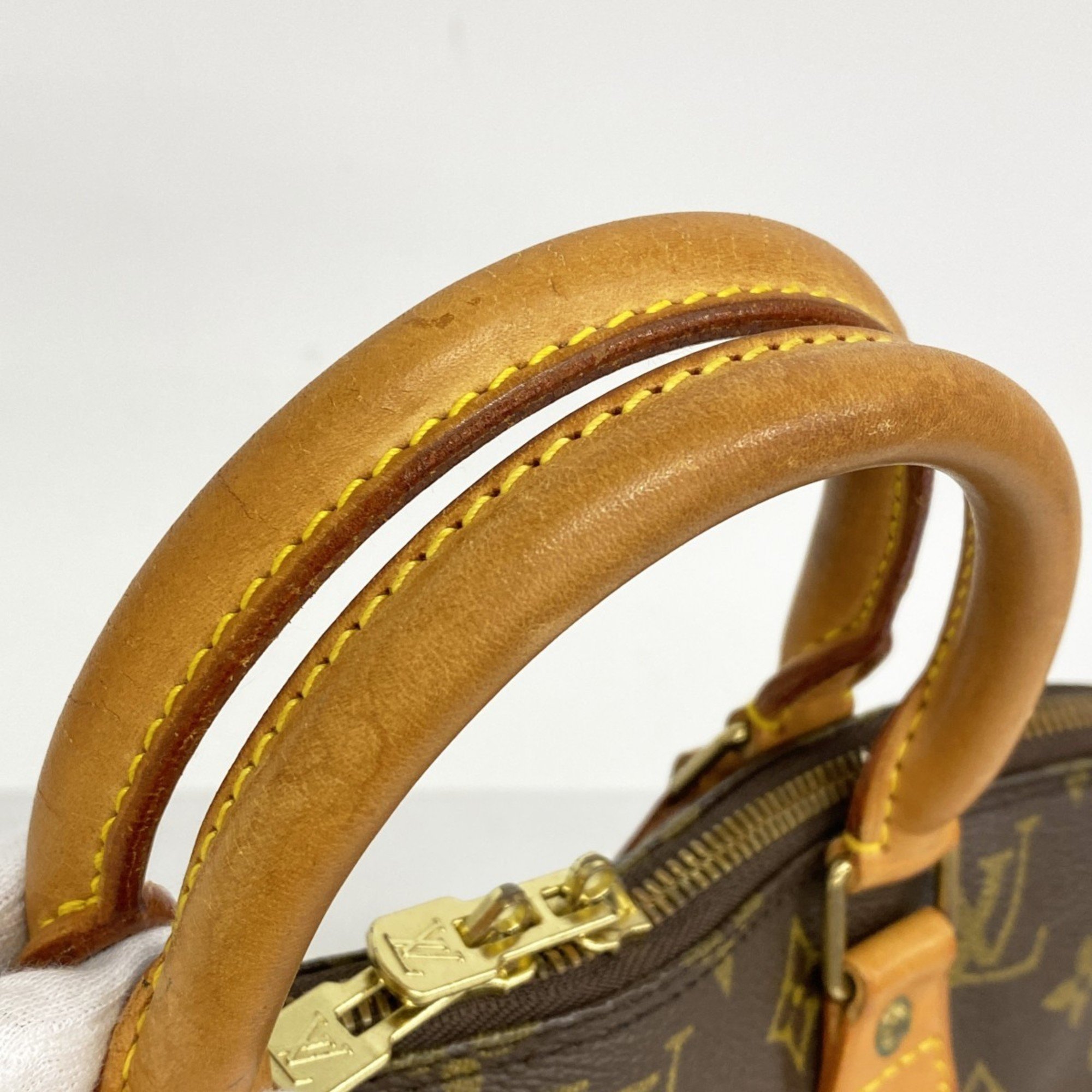 Louis Vuitton Handbag Monogram Alma MM M40878 Brown Ladies