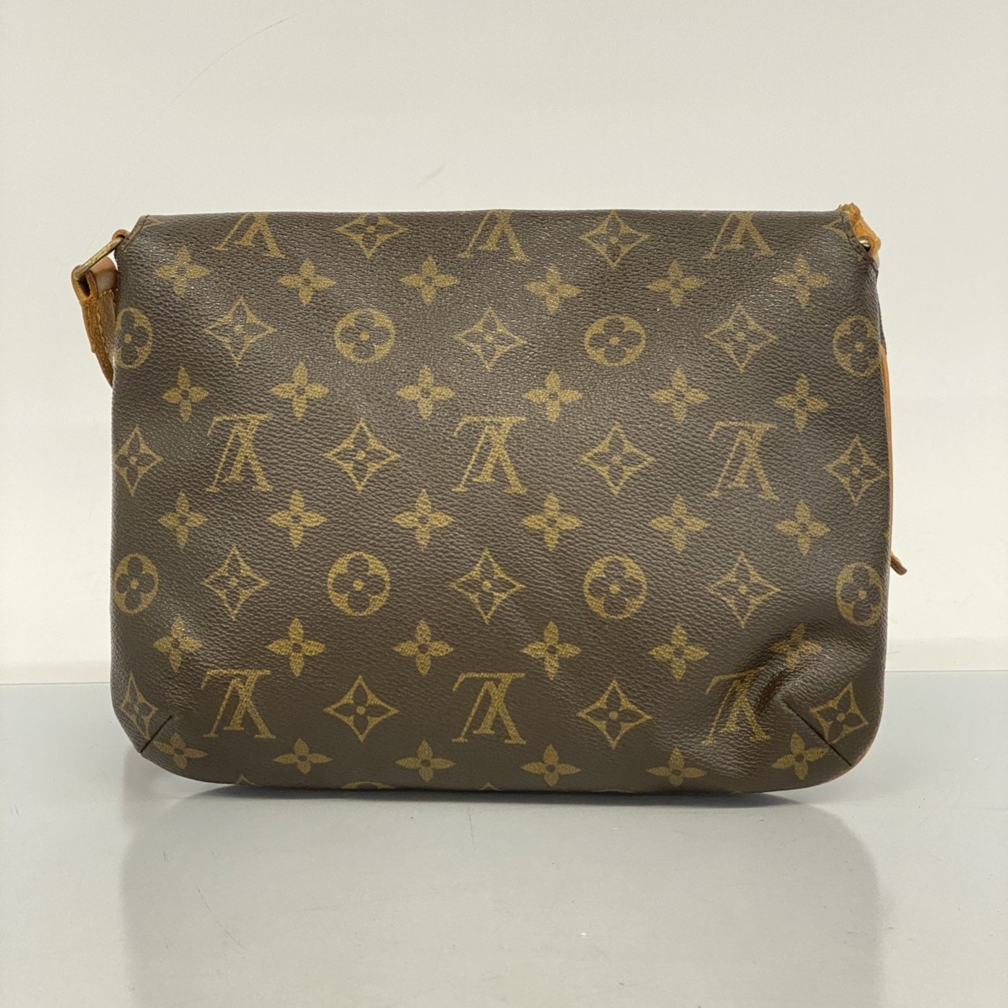 Louis Vuitton Shoulder Bag Monogram Hussette Tango Short Strap M51257 Brown Women's